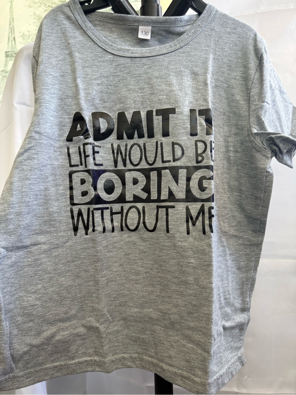 👦 4 for $10 Grey Graphic Boy’s T-Shirt - 'Admit It'